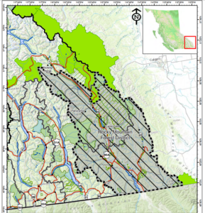 Wilderness closure in the Rocky Mountain Forest District in British Columbia